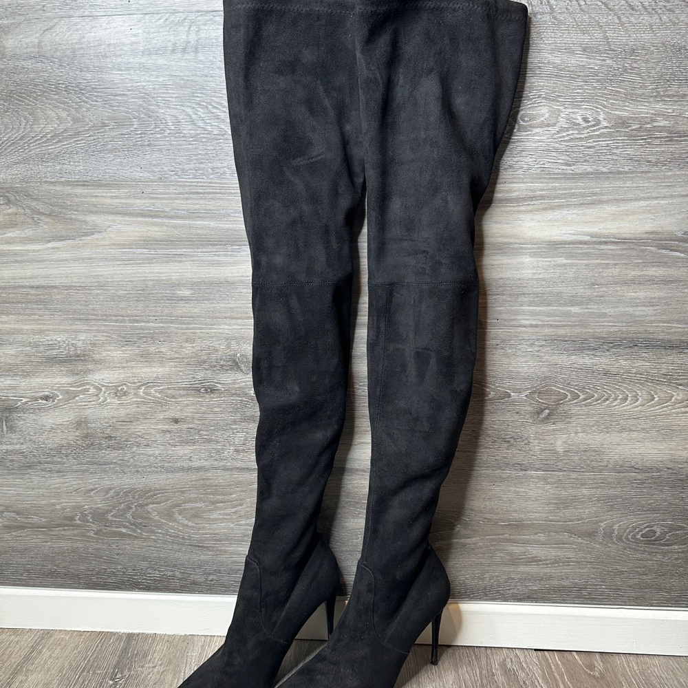 Elegant Black Over-the-Knee Women's Boots